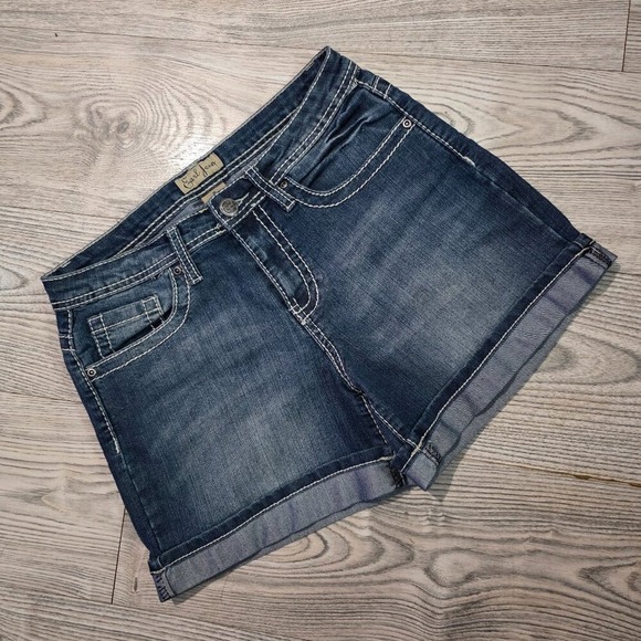 Earl Jeans Pants - Earl Jean Cuffed Denim Shorts - Womens Size 8